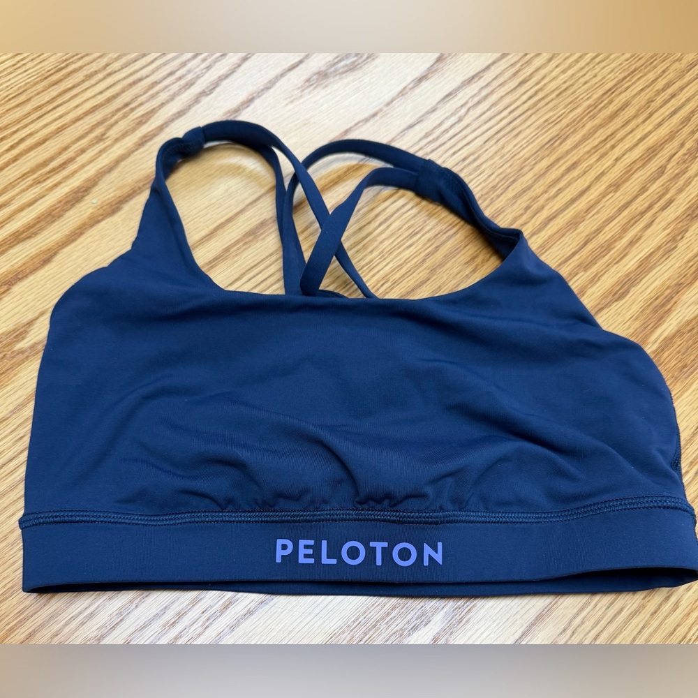 Peloton lululemon Navy Sports Bra with Logo